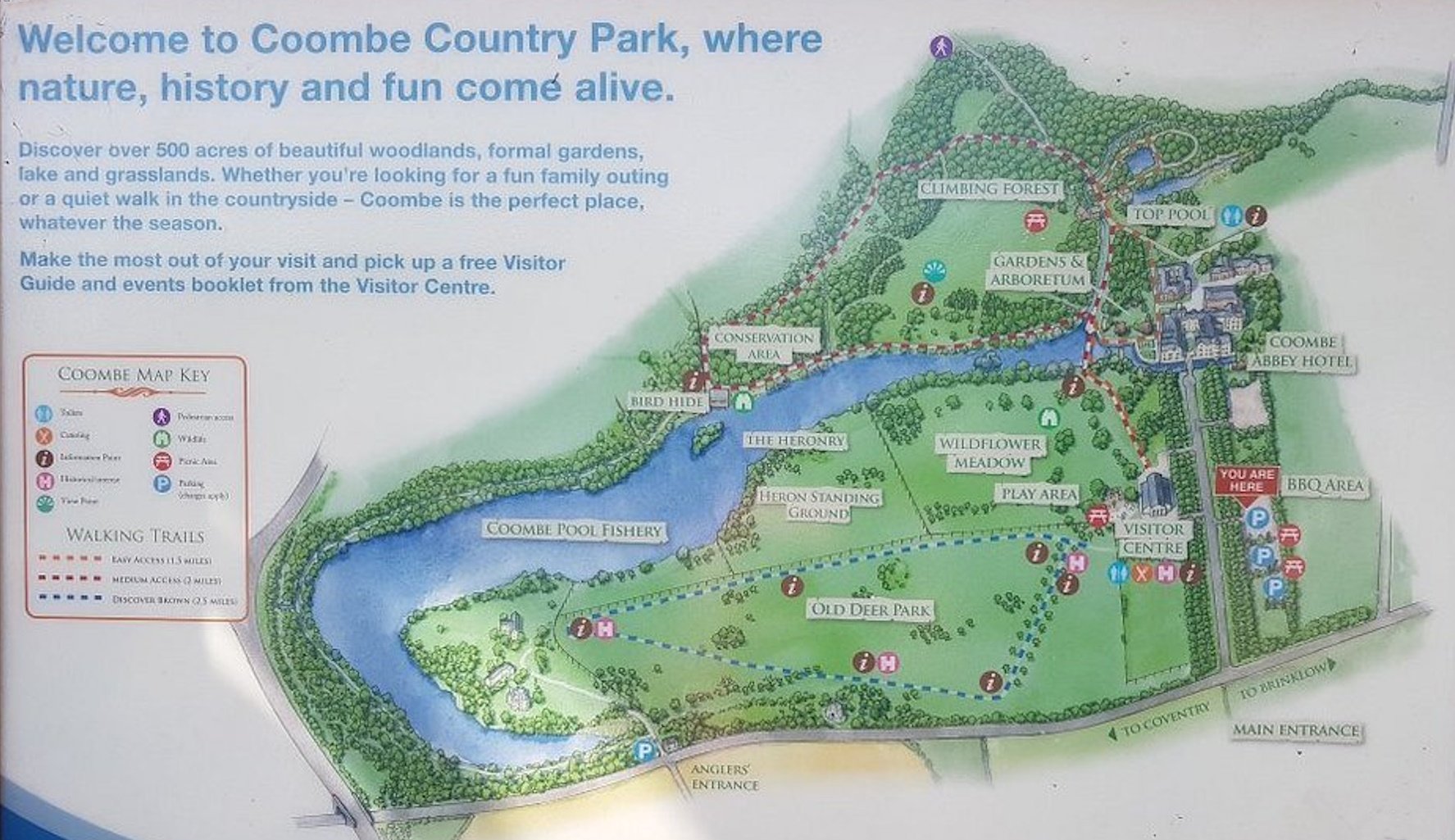 Go Ape Coventry - Coombe Abbey Coiuntry Park Map