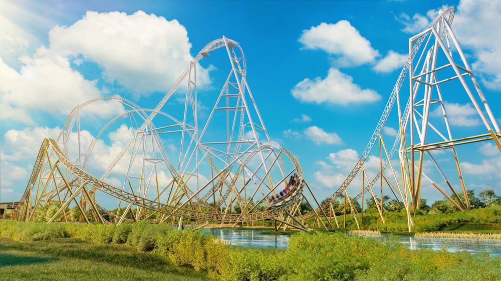 Hyperia UKs Tallest Roller Coaster at Thorpe Park Resort