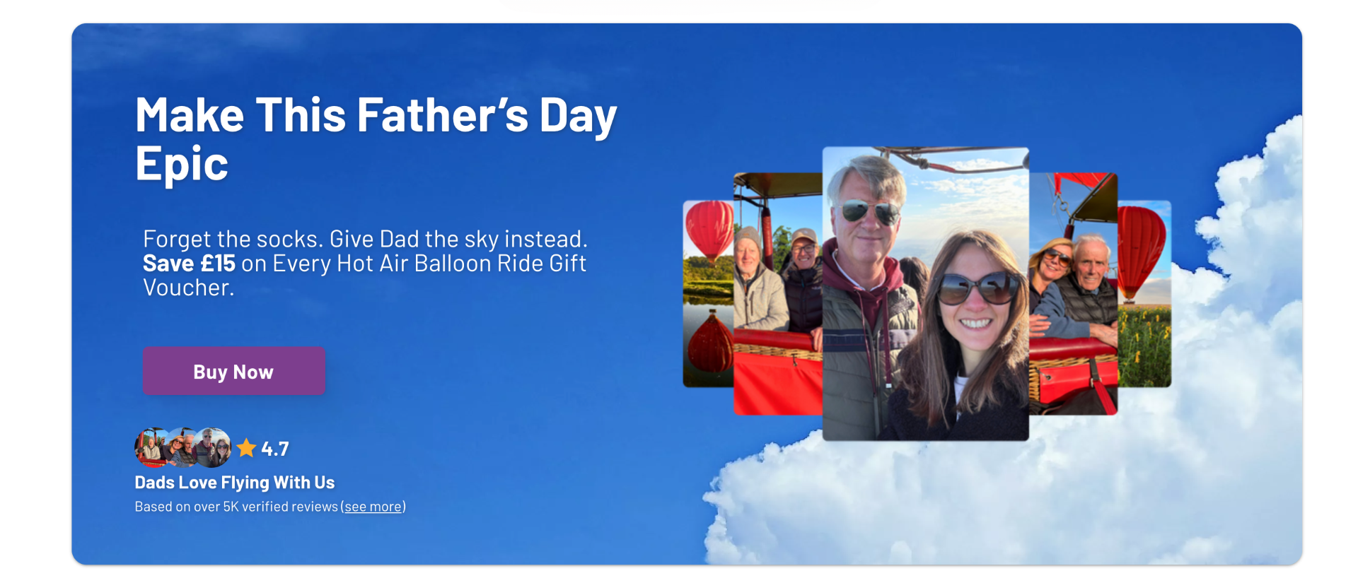 Virgin Balloon Flights Fathers Day