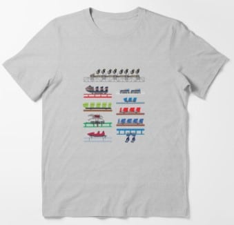Blackpool Pleasure Beach Coaster Cars t-shirt from CoasterMerch