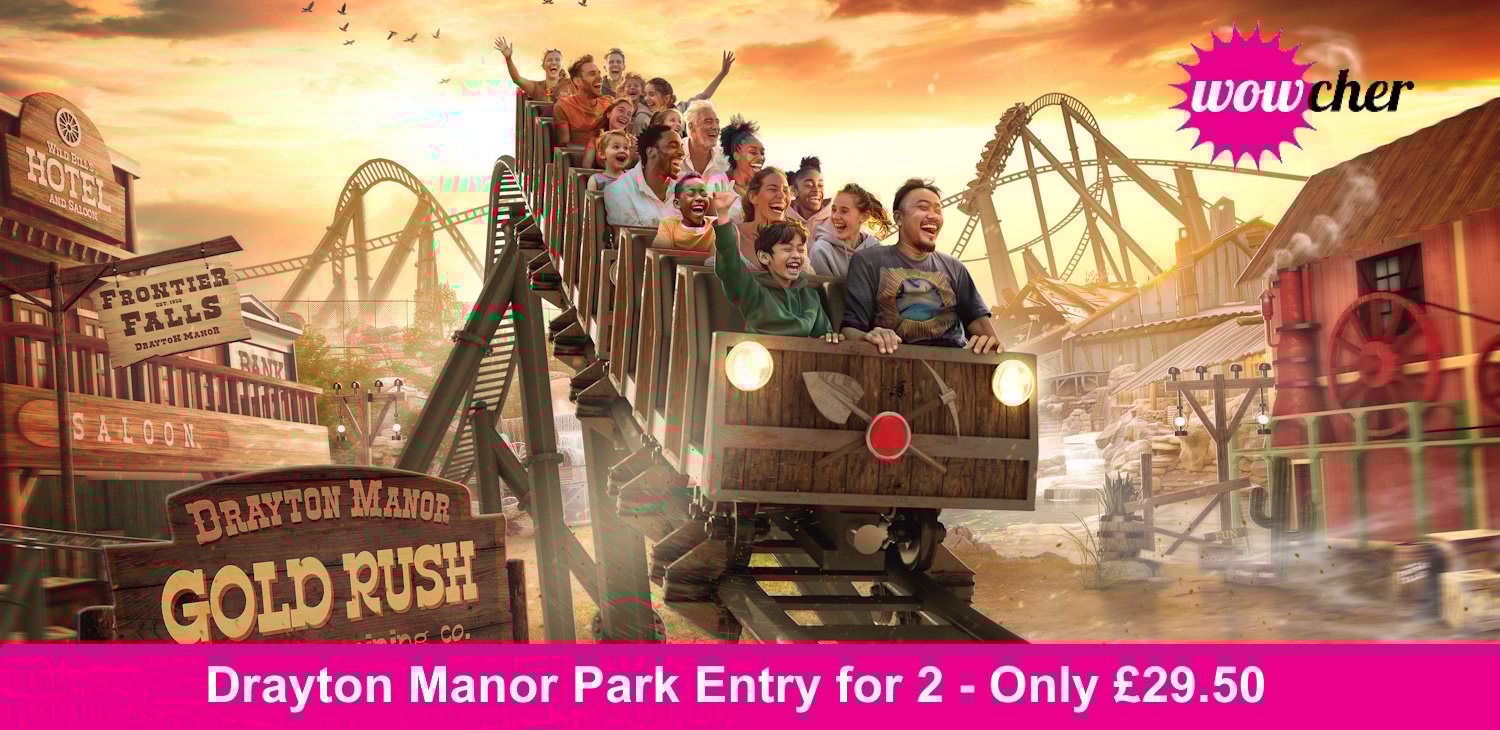 Drayton Manor Theme Park 2-for-1 Entry