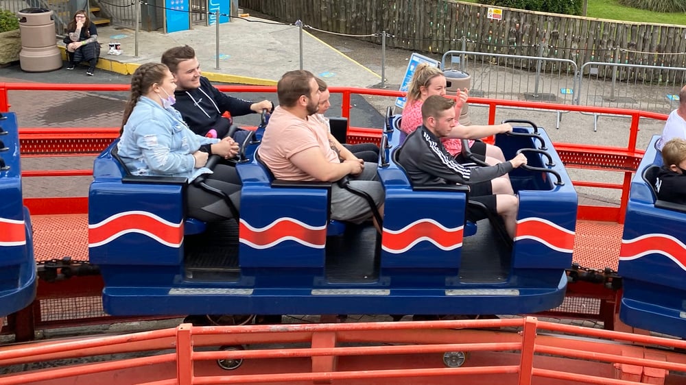 Individual Lap Bars on The Big One at Blackpool Pleasure Beach