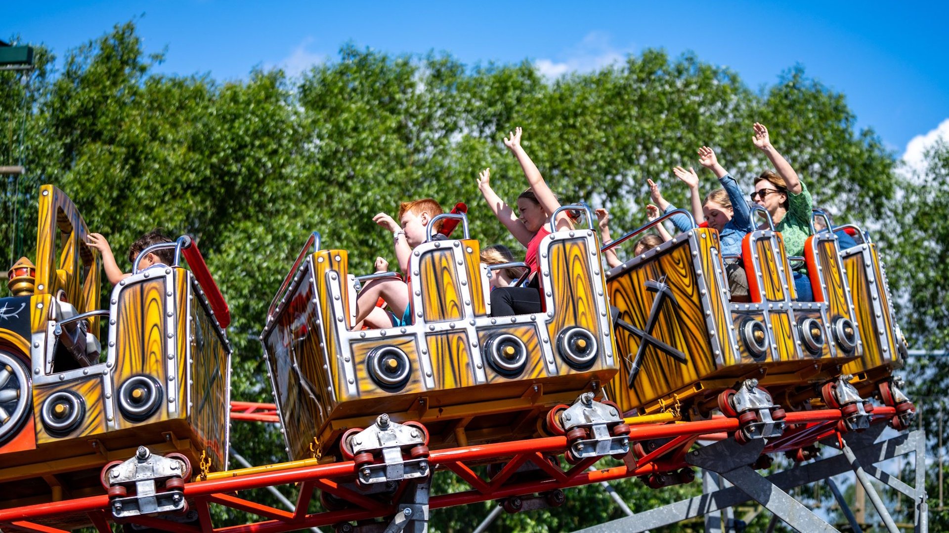 The Web Adventure Park - Mine Train Roller Coaster
