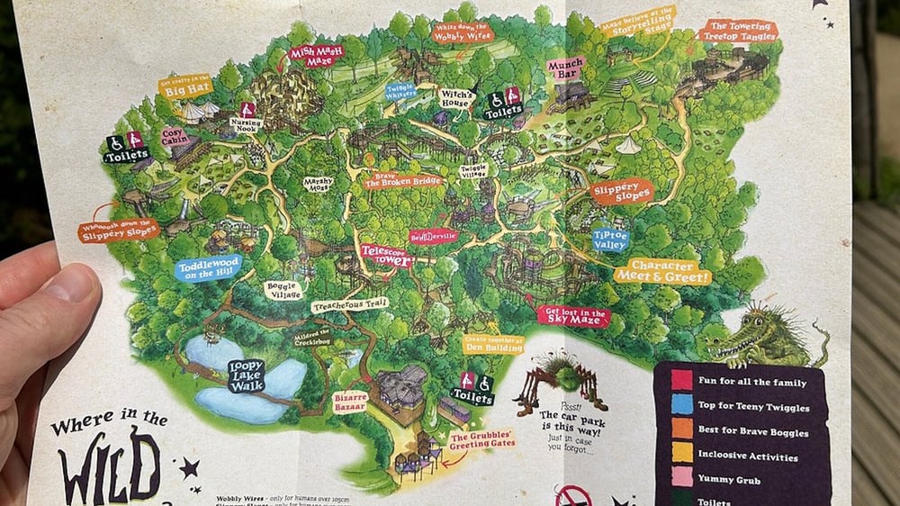 BeWILDerwood Cheshire - Park Map