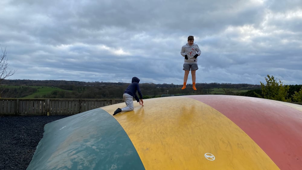 Adventure Valley - Jumping for Joy on the Bouncing Pillows