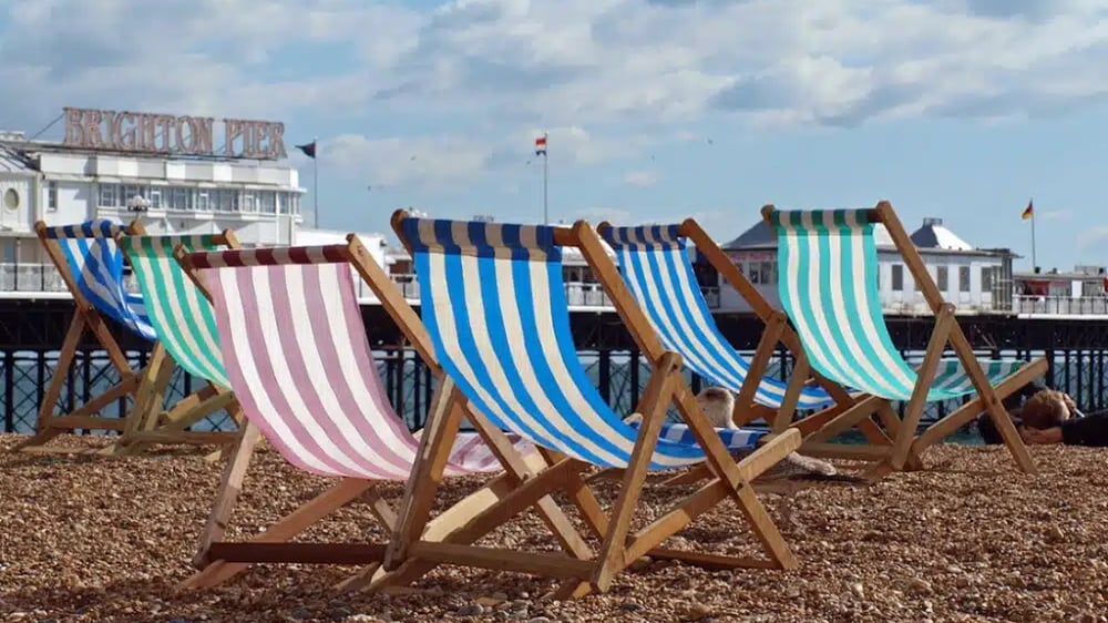 Travelodge - Deck Chairs on Brighton Beach