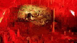 Stump Cross Caverns Illuminated Stalactites and Stalagmites