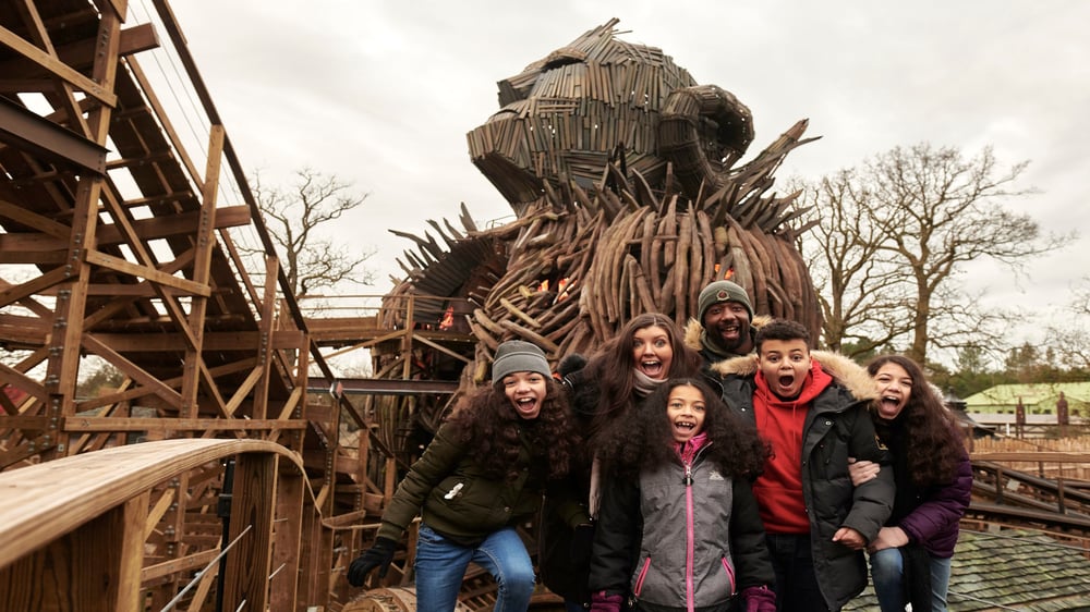 Alton Towers - Wicker Man Track Walk