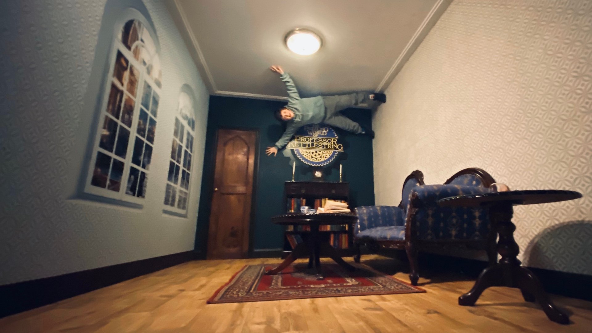 The Puzzling World Of Professor Kettlestring - Hanging on the Ceiling
