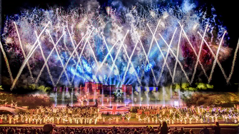 Kynren Grand Finale all cast of Kynren view from the tribune 1 768x432