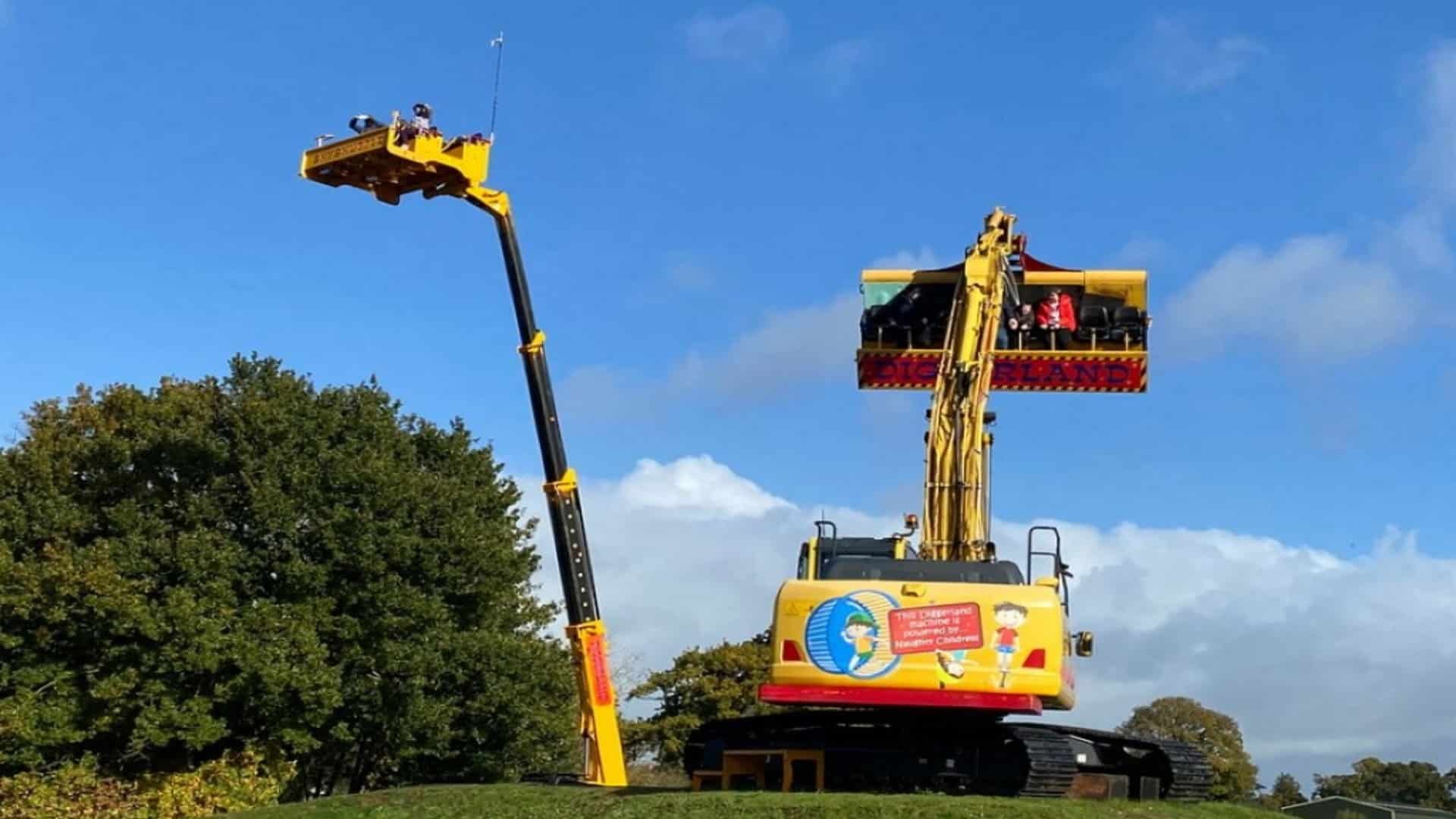 Diggerland Devon - Skyshuttle and Spindizzy