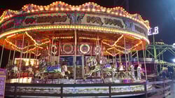 Blackpool South Pier Carousel at Night