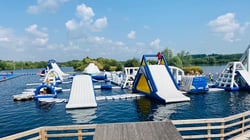Cliff Lakes Aqua Park - Aqualand White Inflatable Course
