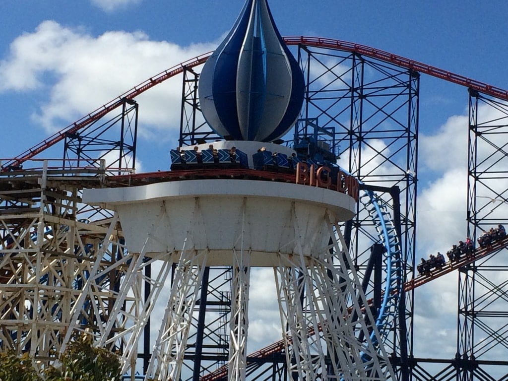 Blackpool Pleasure Beach - Examples of Different Types of Roller coaster