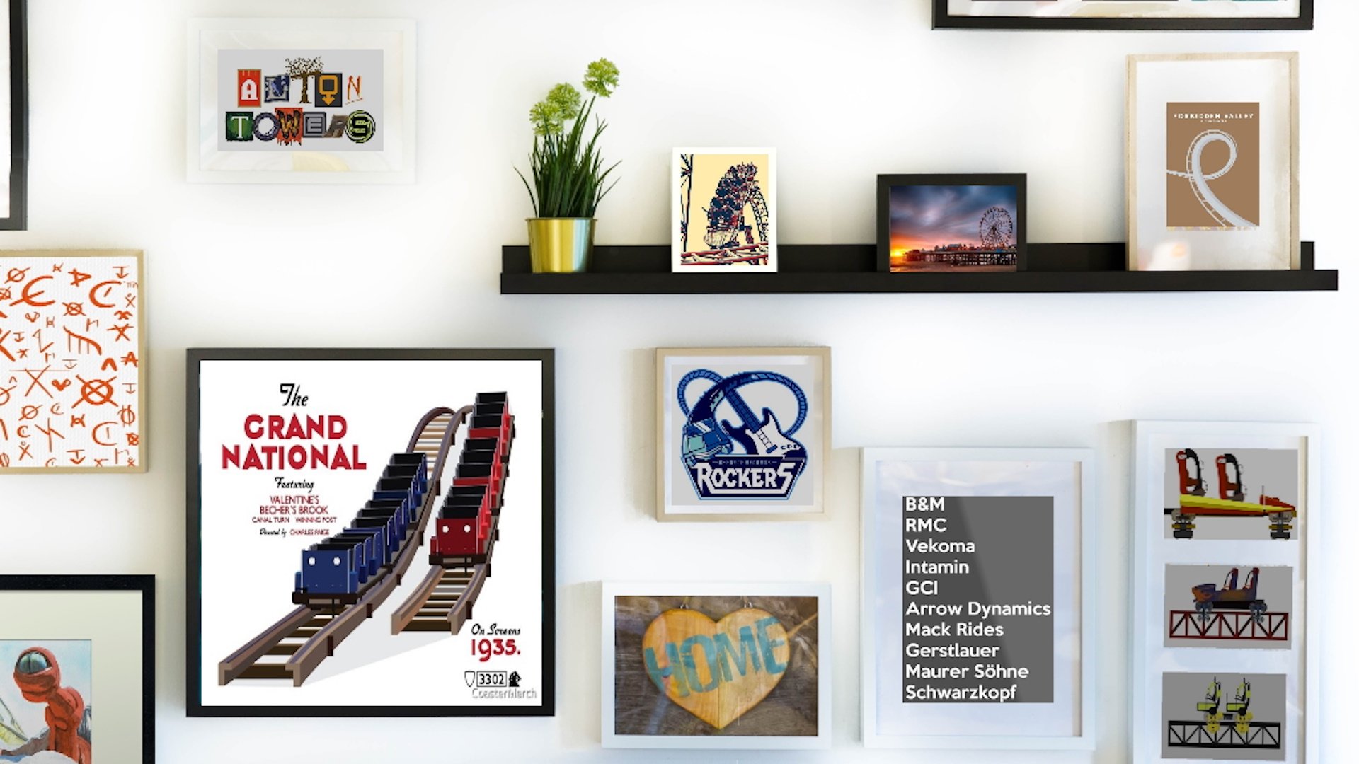 Redbubble Picture Wall 1 - Theme Park Merchandise