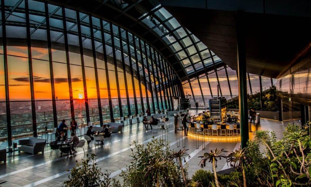 Dusk at the Sky Garden