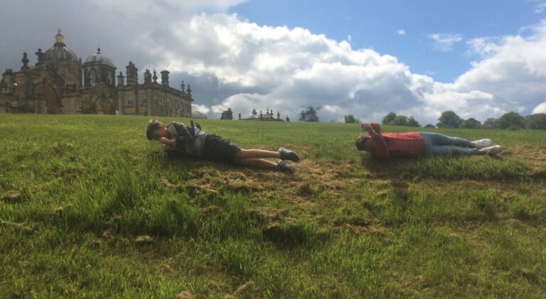 Castle Howard - Kids having fun Castle Howard - Kids having fun