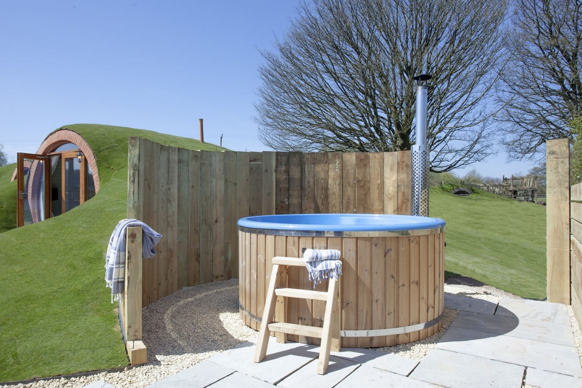 Wabbit Hobbit Hole Hot Tub