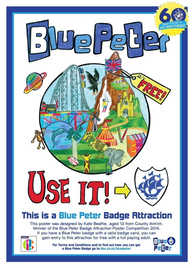 Blue Peter Badge Attraction Poster