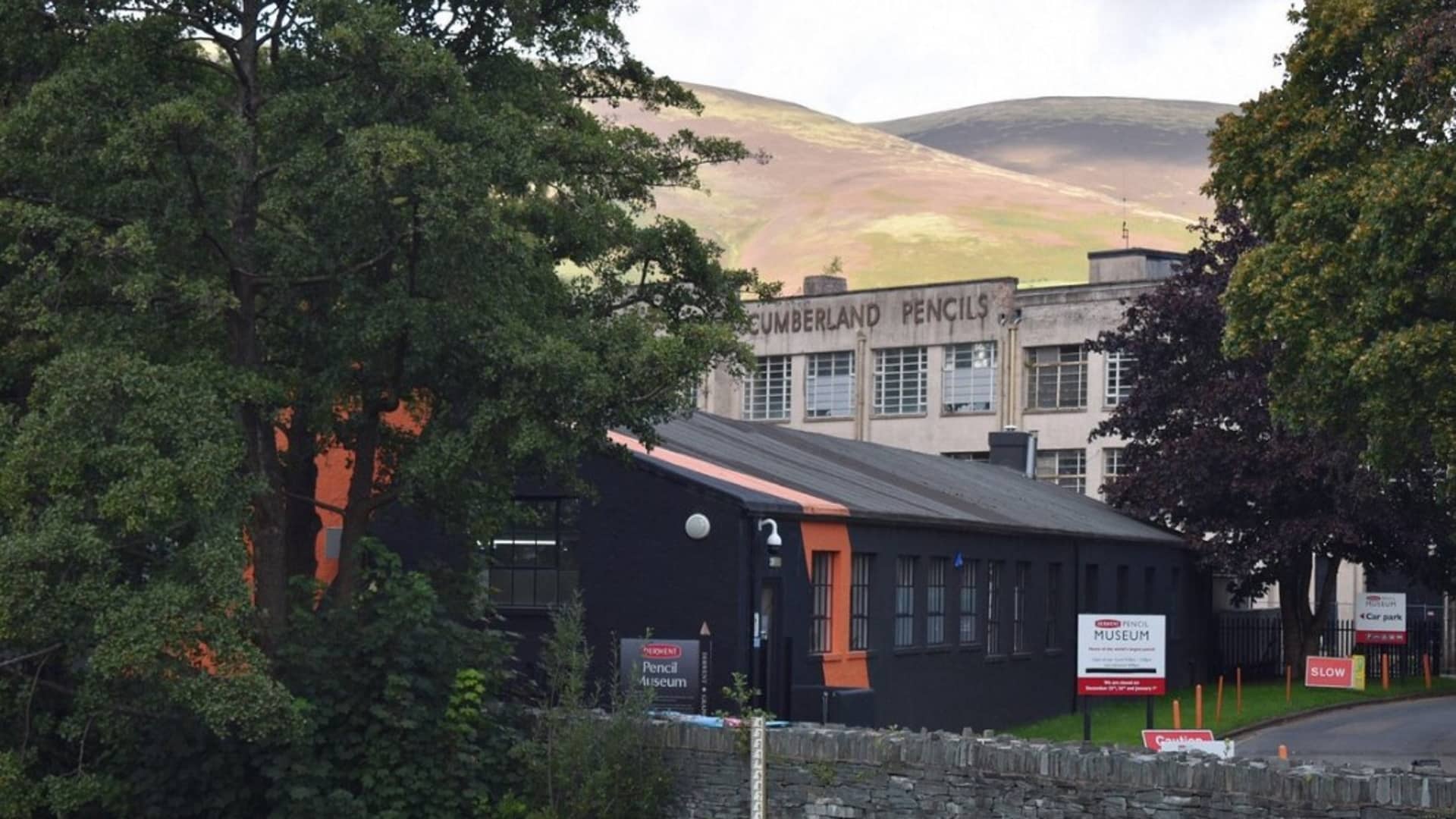 Derwent Pencil Museum - Building and the Hills