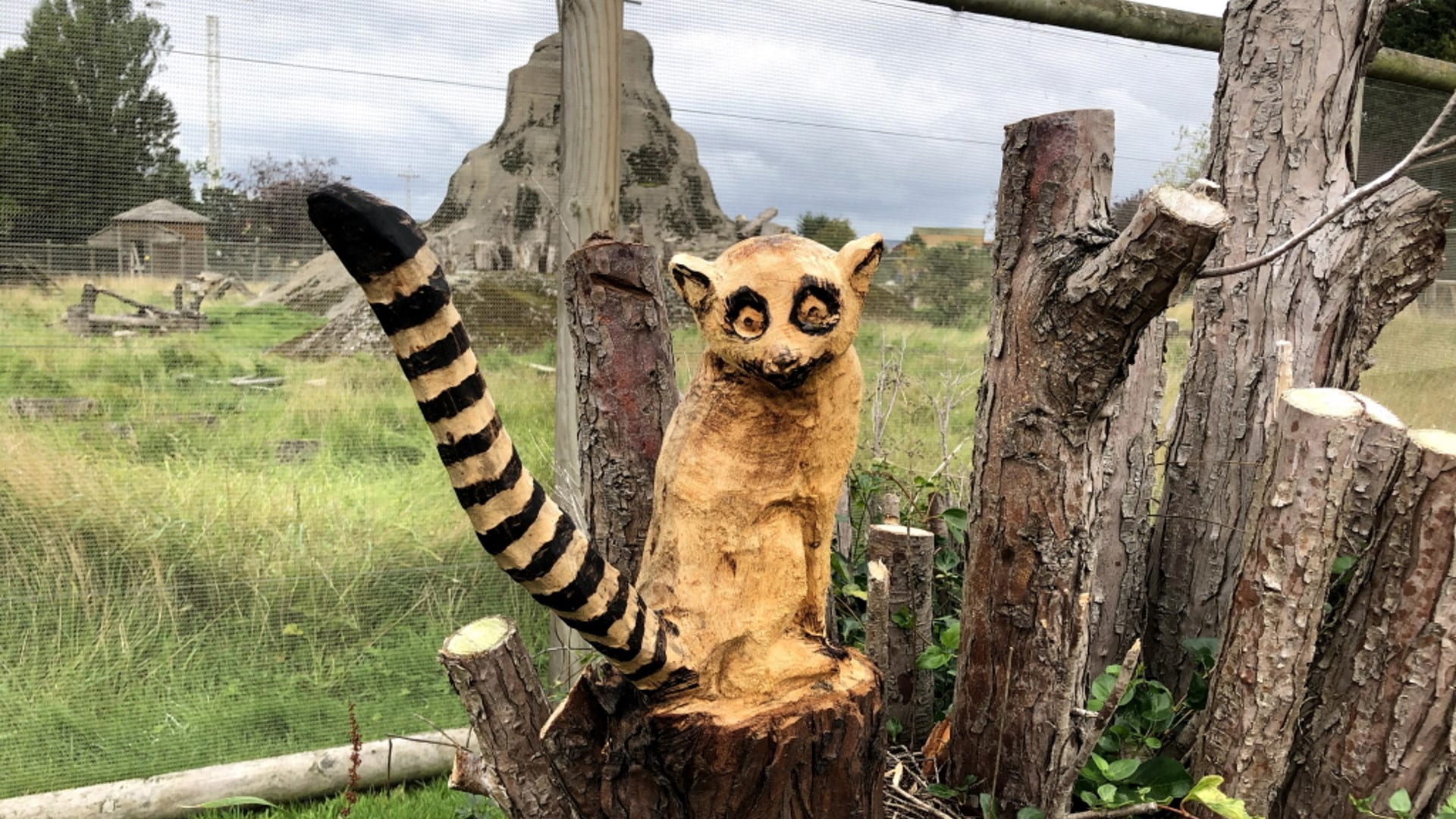 Flamingo Land - Lemur Carving