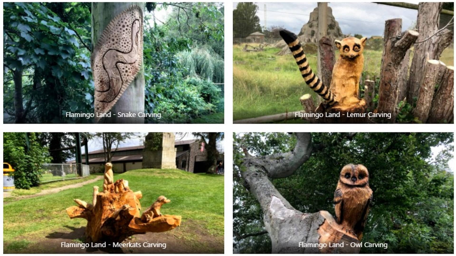 Flamingo Land Resort - Animal Carvings