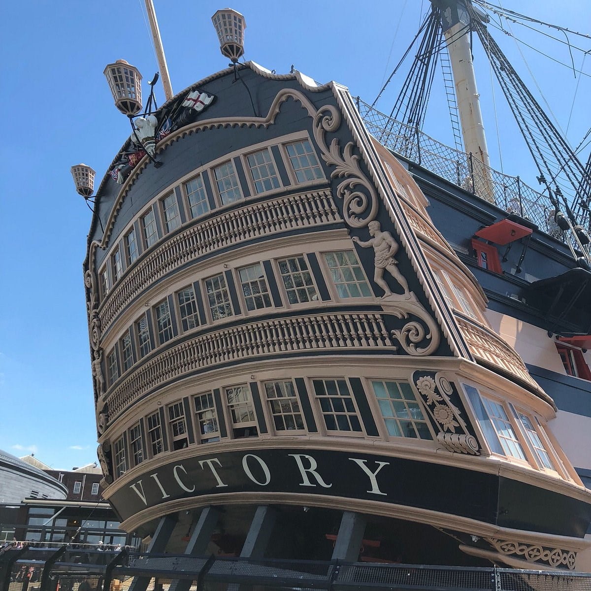Portsmouth Historic Dockyard - HMS Victory Stern