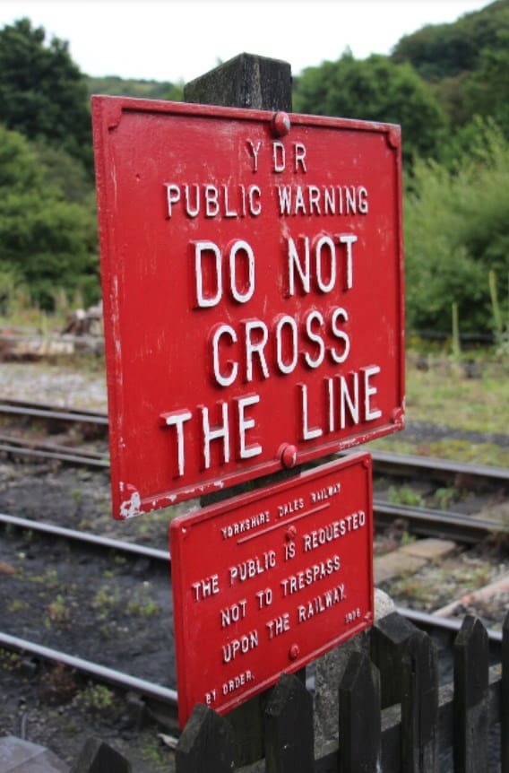 Embsay & Bolton Abbey Steam Railway - Do Not Cross The Line