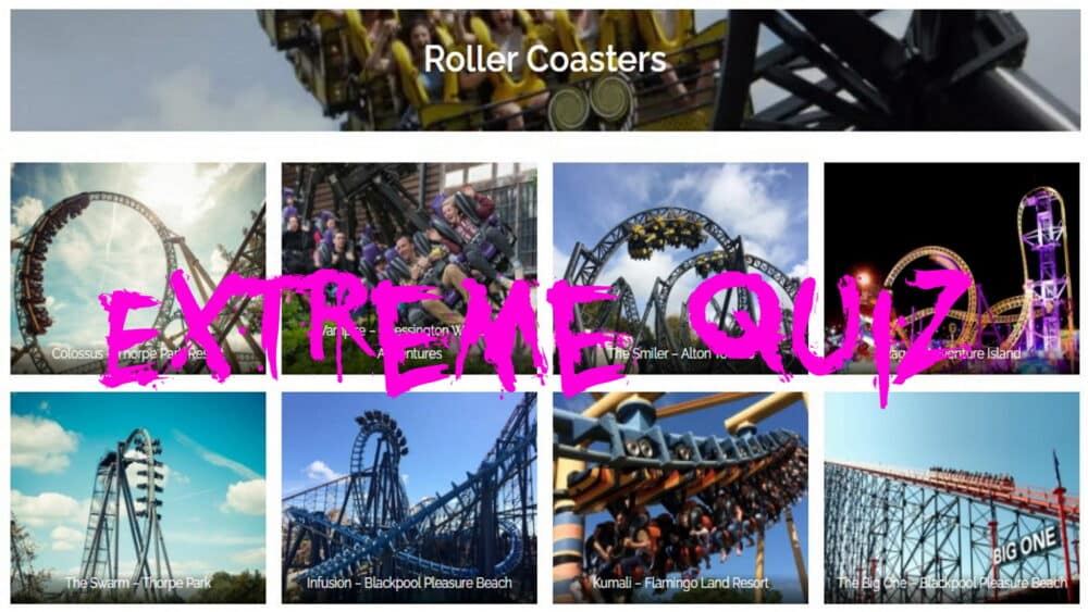 Roller Coaster Quiz Extreme Attractions Near Me