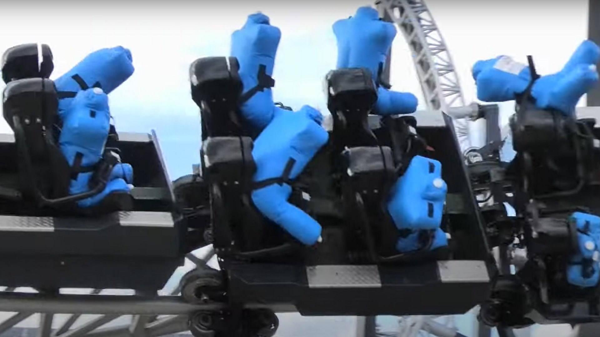 Dumies Fall Out of Roller Coaster