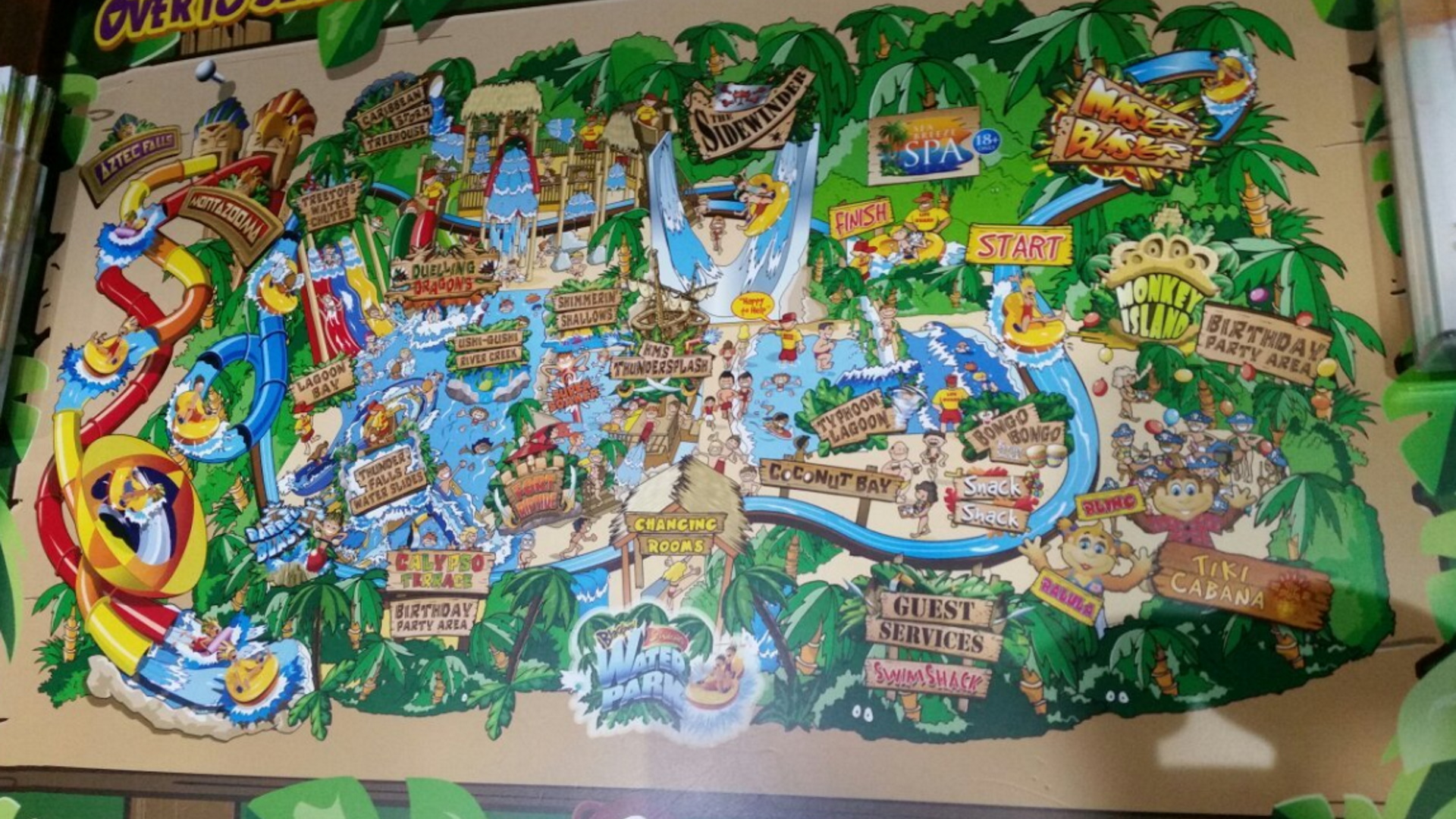 Sandcastle Waterpark - Park Map