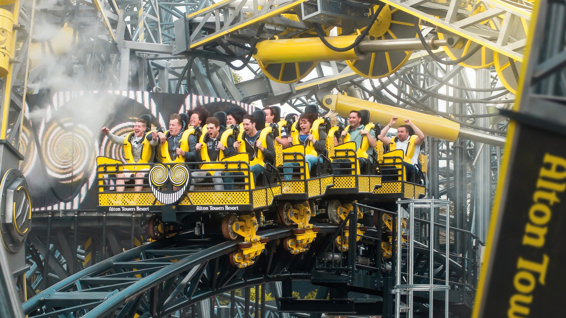 The Smiler roller coaster at Alton Towers Resort