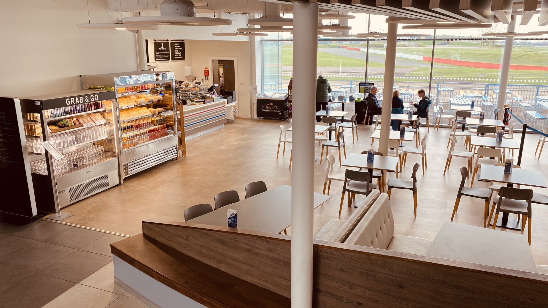 Silverstone Interactive Museum - Cafe Overlooking the Racetrack