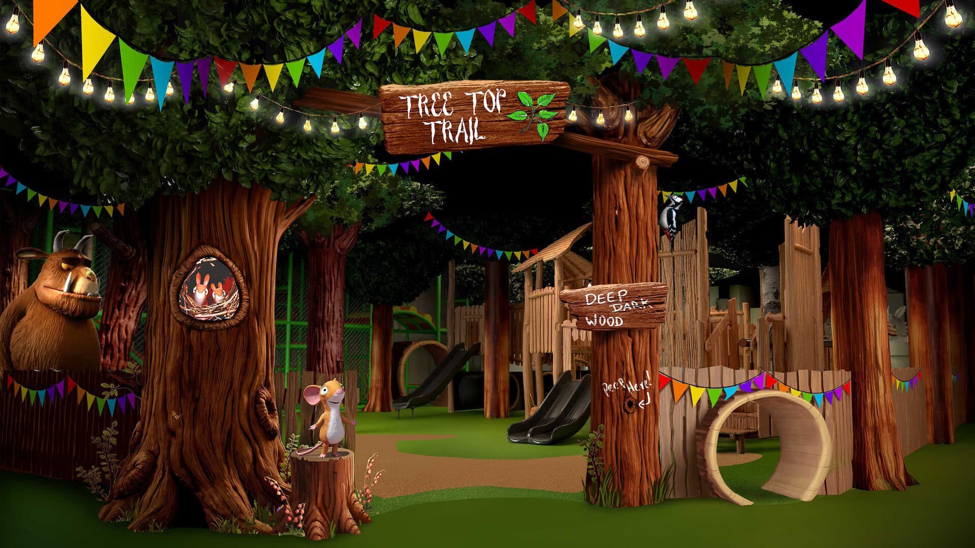 The Gruffalo and Friends Clubhouse - Tree Top Adventure Trail