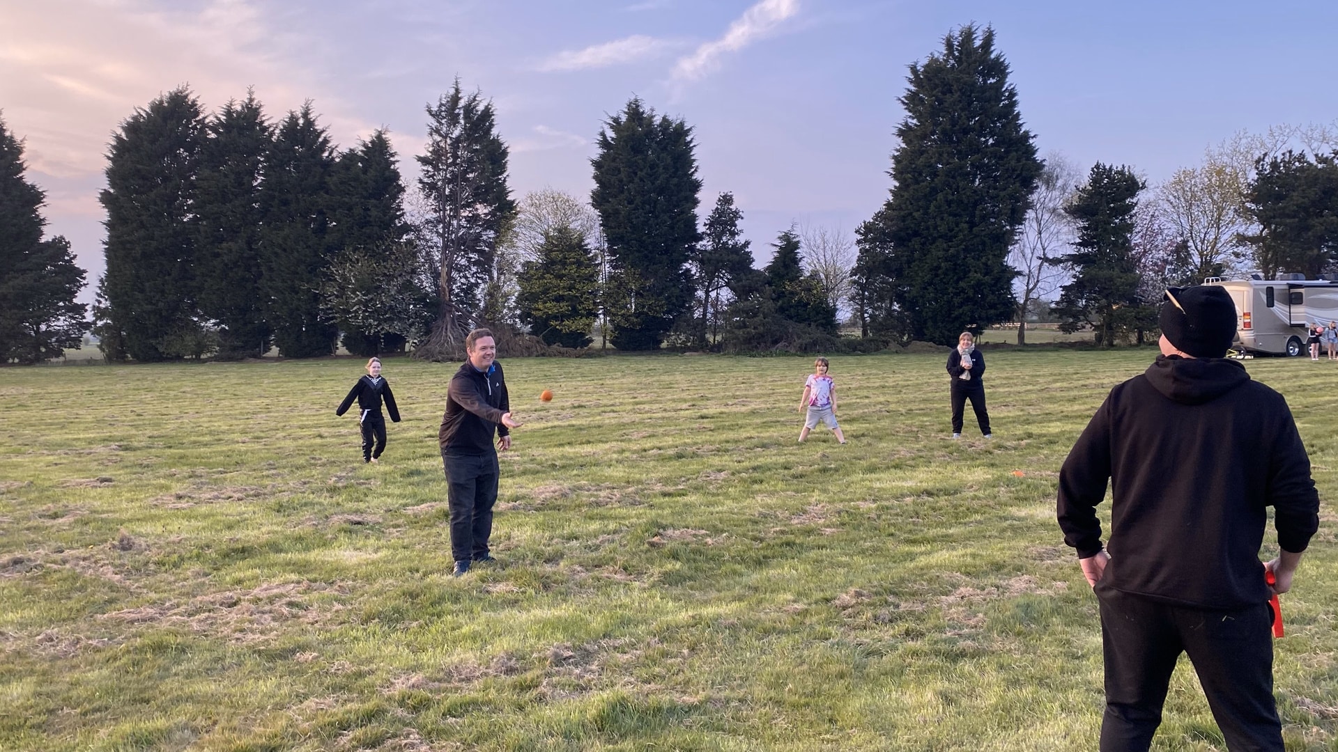 Family Fun Playing Rounders