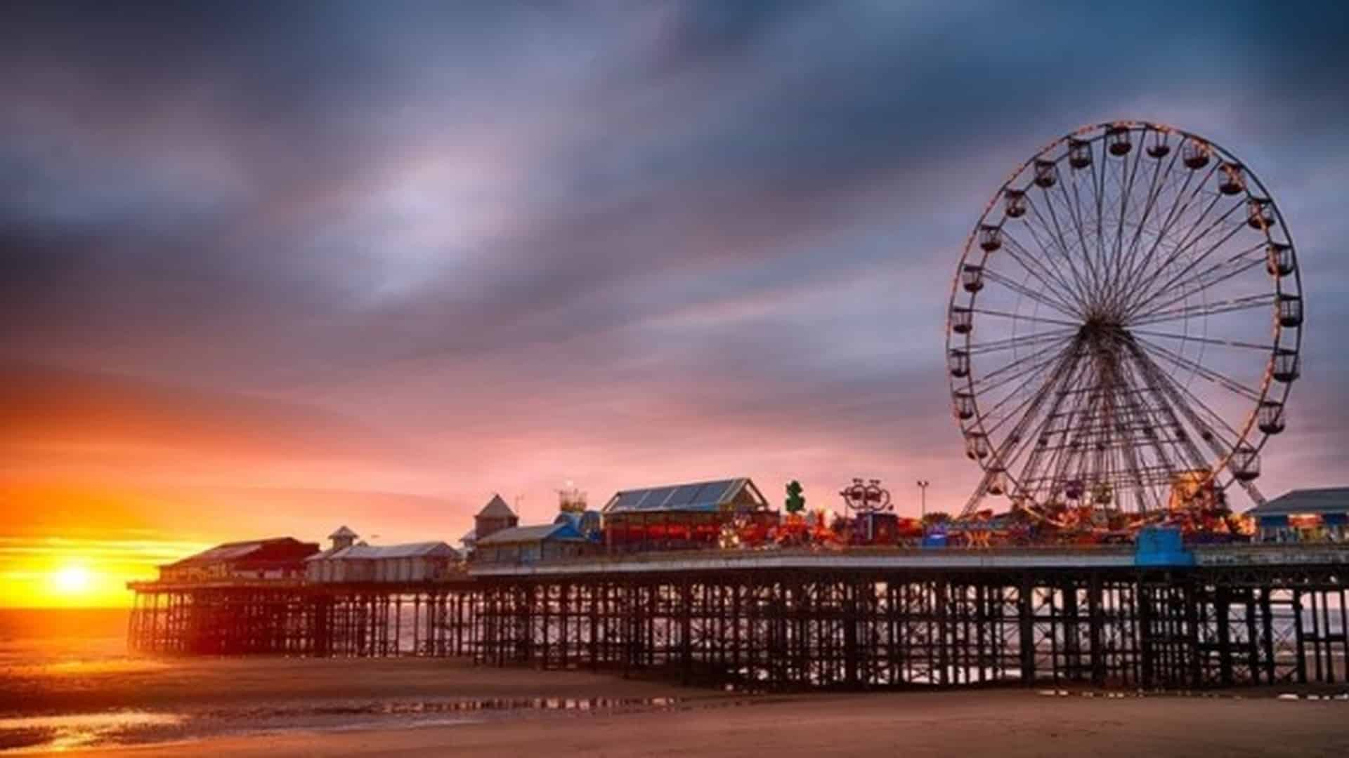 Sunset at Blackpool Central Pier