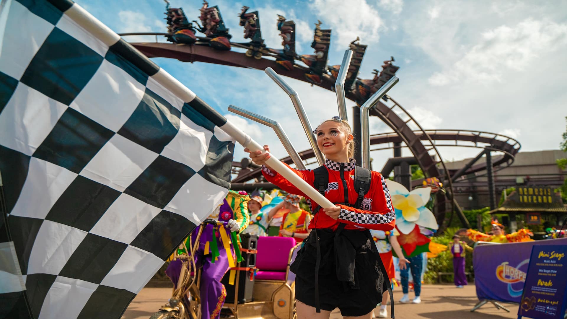 Thorpe Park Resort - Mardi Gras Opening Day