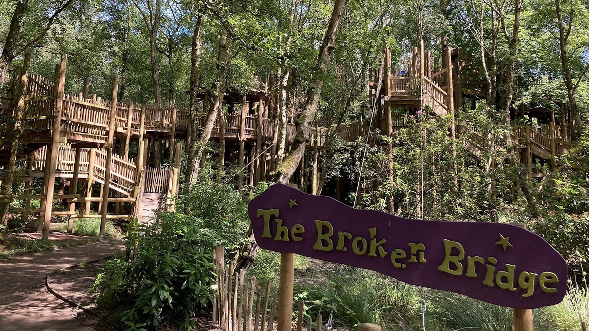 BeWILDerwood Cheshire - The Broken Bridge