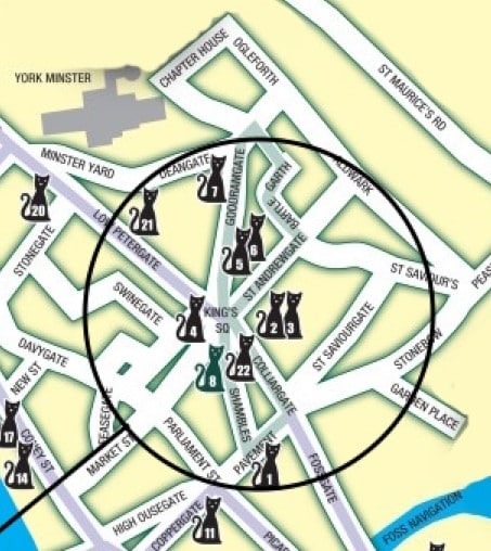 York Central Cat Trail Map