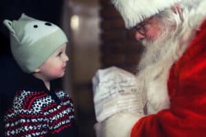 Santa Claus Giving Presents
