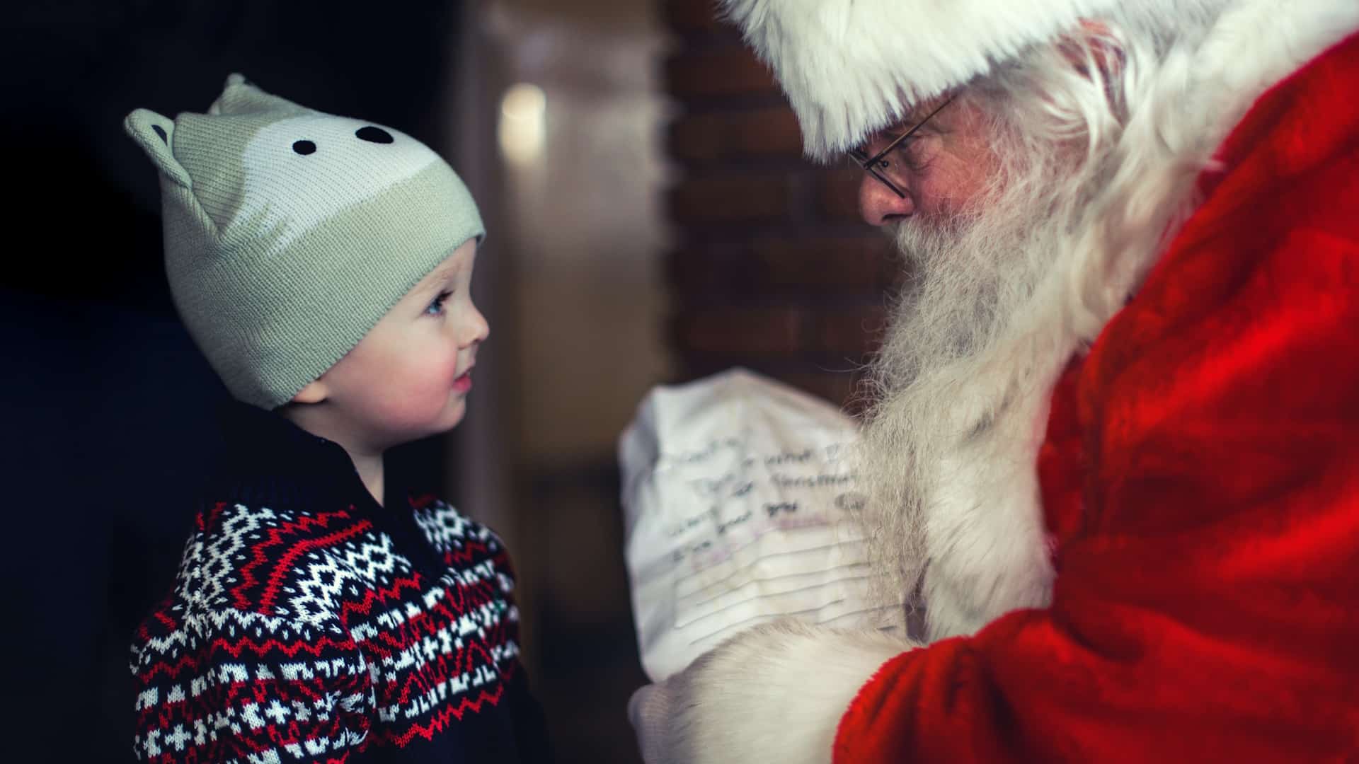 Santa Claus Giving Presents