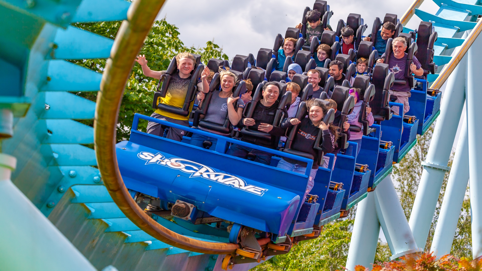 Shockwave Standup Roller Coaster at Drayton Manor Theme Park