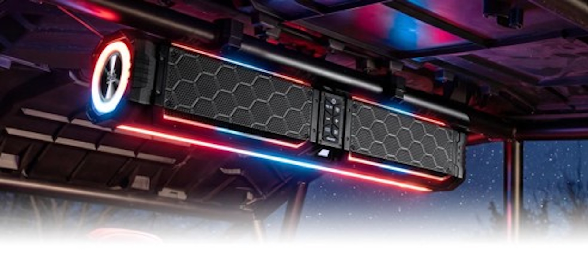 Side by Side Speaker in vehicle