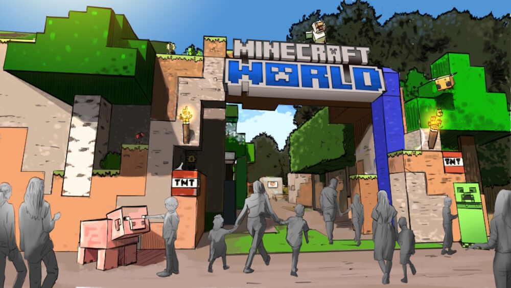 Chessington World of Adventures - Entrance to Minecraft World
