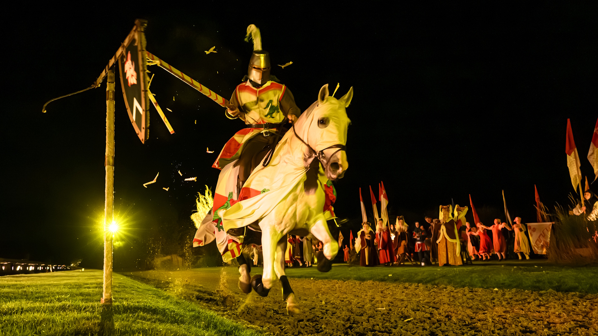 Kynren - An Epic Tale of England - Knights Joust in a Medieval Festival